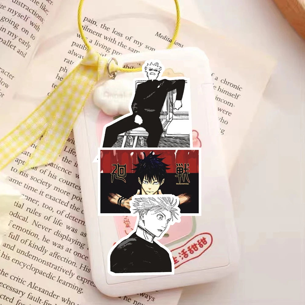 10/30/70pcs Cool Anime Jujutsu Kaisen Satoru Gojo Stickers Black White Manga Character Decals for Laptop Helmet Phone Notebook