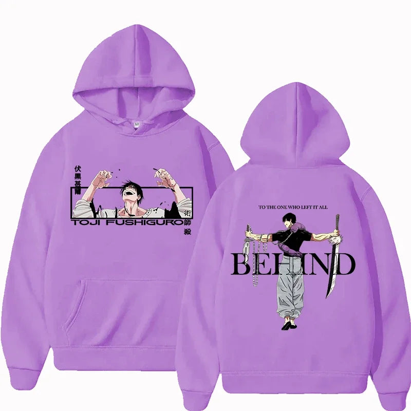 Jujutsu Kaisen-Anime Hoodies for Men and Women Fushiguro Toji Sleeve Hooded Jersey Gothic Hoodies Hip Hop Style Casual Clothing - Jujutsu Kaisen Merch - Free Shipping Buy Now