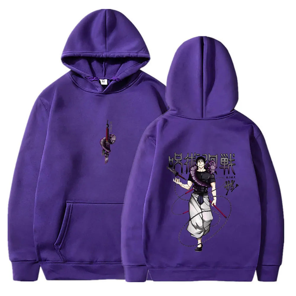Jujutsu Kaisen Anime Hoodies Women Fushiguro Toji Print Hooded Sweatshirts Hip Hop Streetwear Gothic Pullover Men's Clothing - Jujutsu Kaisen Merch - Free Shipping Buy Now