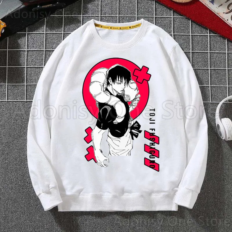 Toji Fushiguro Men Hoodie Men Pullover Sweatshirts Autumn Hip Hop Streetwear Hoodies Mens White Color Hoodie Male - Jujutsu Kaisen Merch - Free Shipping Buy Now