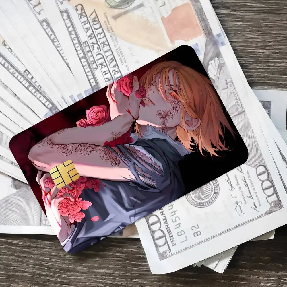 Cool Fashion Anime Popular Hot Top Jujutsu Kaisen Luxury Credit Card Film Debit Protect Bank Bus Card Sticker Skin