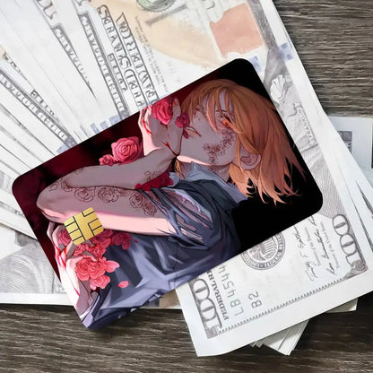 Cool Fashion Anime Popular Hot Top Jujutsu Kaisen Luxury Credit Card Film Debit Protect Bank Bus Card Sticker Skin