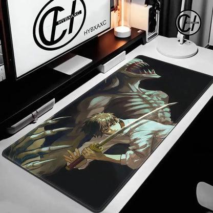 Anime Purple Mouse Pad HD XXL Yuta Okkotsu Gaming Keyboard Rug Laptop Jujutsu Kaisen Mousepad PC Gamer Cabinet Extended Desk Mat