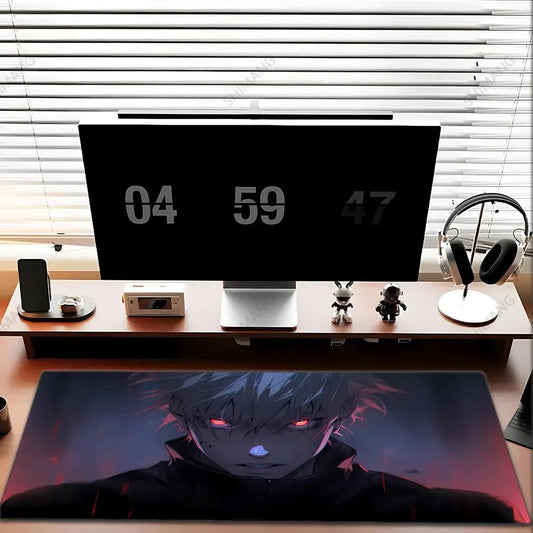 Anime Jujutsu Kaisen Mouse Pad Gojo Satoru Large Gaming Mousepad Gamer Company Keyboard Mouse Mats Computer Desk Mat Big Carpet
