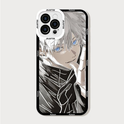 Coque de téléphone Jujutsu Kaisen Satoru Gojo Comics Ultra Lite Clear Cover Anime Fundas pour Samsung S25 S24 S23 S21 S20 Plus FE Note 20