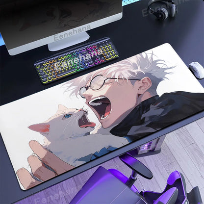 Hot Anime Jujutsu Kaisen Large 40x90CM Mouse Pad XXL Ryomen Sukuna MousePad handsome Computer Gaming laptop Accessories Desk Mat