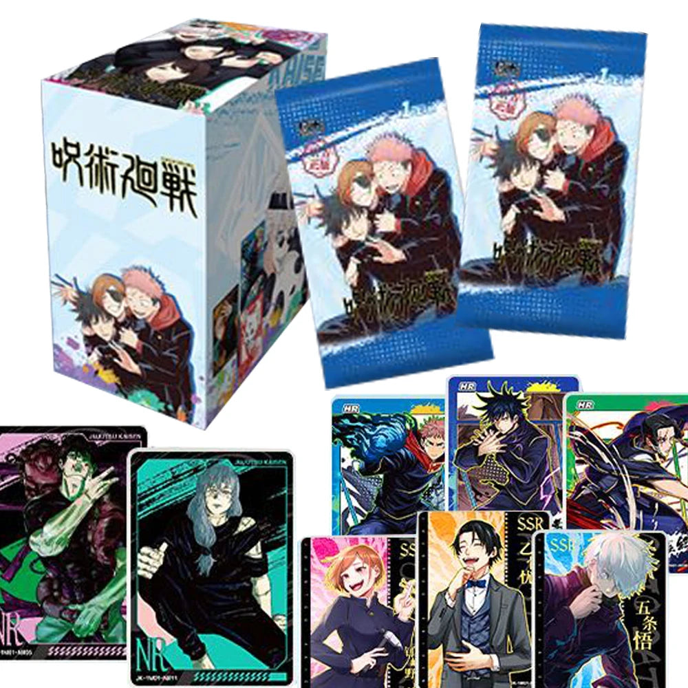 Jujutsu Kaisen Collectible Cards Booster Box, Premium Anime TCG with Yuji, Megumi & Satoru Gojo Characters