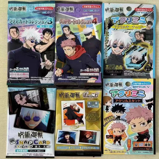 Cartes de dessin animé Jujutsu Kaisen Gojo Satoru Itadori Yuji Fushiguro Megumi, carte Flash, marque-page pour cadeaux de Collection 
