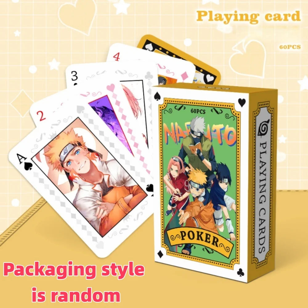 Anime Poker Toy Jujutsu Kaisen Board Game Cards ONE PIECE NARUTO HUNTER×HUNTER Cosplay Hardcover Table Game Fans Birthday Gift