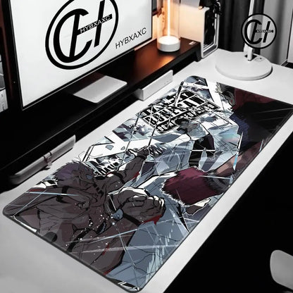 Anime Purple Mouse Pad HD XXL Yuta Okkotsu Gaming Keyboard Rug Laptop Jujutsu Kaisen Mousepad PC Gamer Cabinet Extended Desk Mat