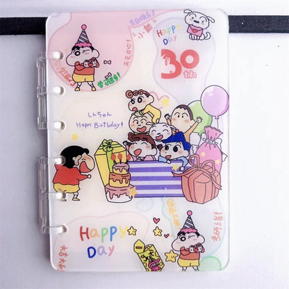 Popular Anime Cartoon Acrylic Book Bandai Notebook Exquisite Loose-leaf Book Jujutsu Kaisen Genshin Impact Attack on Titan A7 A5