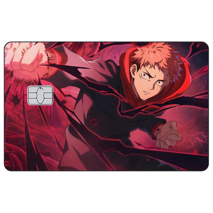 Jujutsu Kaisen Credit Card Skin Sticker Gojo Satoru Stickers for VISA JCB Mastercard and Other IC Bank Card Decoration Protect
