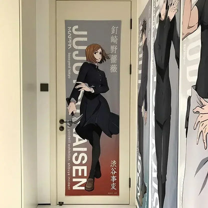 New Satoru Gojo Poster Jujutsu Kaisen Room Decoration Poster Wall Stickers Okkotsu Yuta Mahito 200cm high and 60cm wide poster