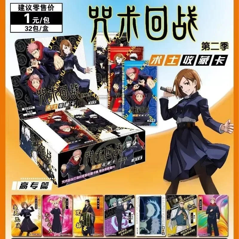 Jujutsu Kaisen Card Gojo Satoru Fushiguro Megumi Itadori Yuji Warlock Japanese Anime Character Games Collection Card Toys Gifts