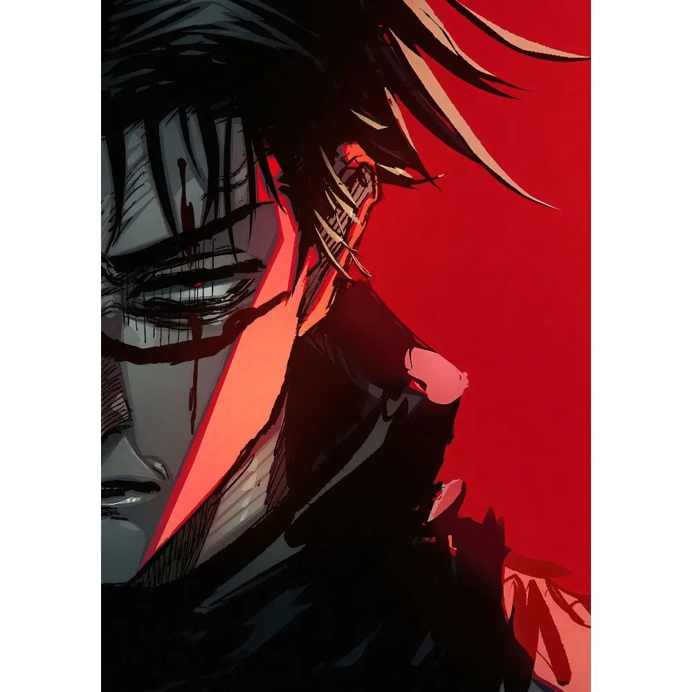 Japan Choso Jujutsu Kaisen Anime Poster Sticky Wall Art Printing Waterproof Home Living Bed Room Bar Aesthetic Decor