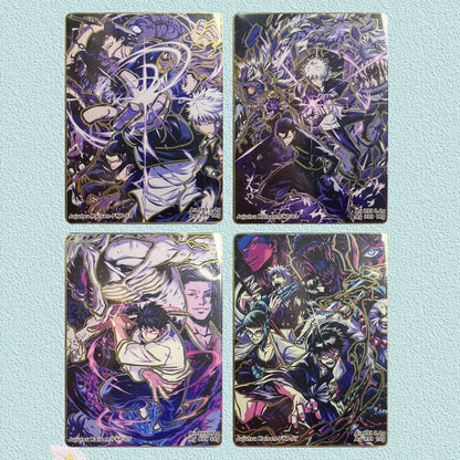 Anime Demon Slayer Jujutsu Kaisen Farang Metal Card Certificates Collectible Cards Christmas Birthday Gifts Children's Toys