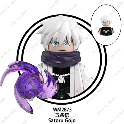 Jujutsu Kaisen Hot Anime Mini Acion Figures Satoru Gojo Model Classic Cartoon Building Blocks Itadori Yuji Dolls Bricks Toy Gift