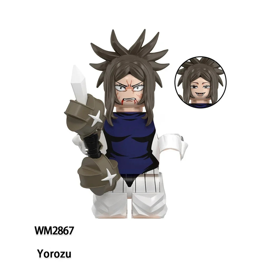 Anime Jujutsu Kaisen Cartoon Gojo Satoru Itadori Yuj Fushiguro Megumi Okkostu Yuta Building Blocks Mini Action Figures Kids Toy - Jujutsu Kaisen Merch - Free Shipping Buy Now