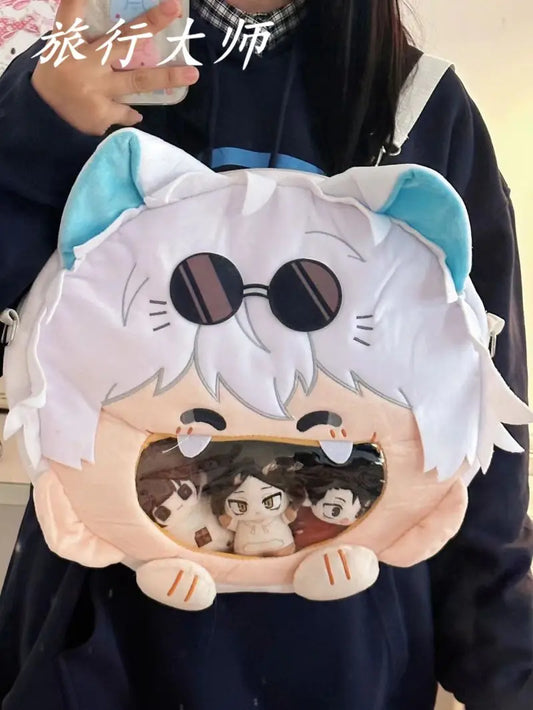 Anime Jujutsu Kaisen Itabag Gojo Satoru Kawaii Ita Bag for Women Backpacks Transparent Pocket Backpack Cosplay Cute Bag