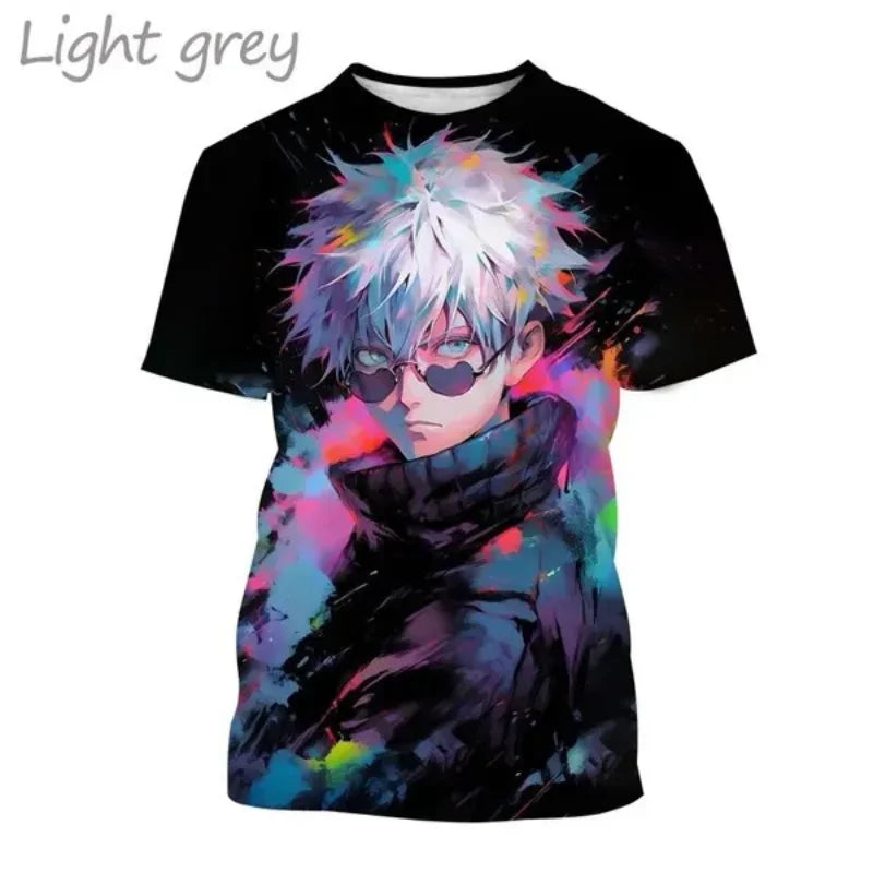 Gojo Satoru 3D Print T-shirt for Men and Itadoru Yuji, Jujutsu Kaiju Graphic Fashion Clothes - Jujutsu Kaisen Merch - Free Shipping Buy Now
