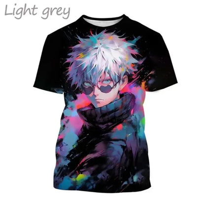 Gojo Satoru 3D Print T-shirt for Men and Itadoru Yuji, Jujutsu Kaiju Graphic Fashion Clothes - Jujutsu Kaisen Merch - Free Shipping Buy Now