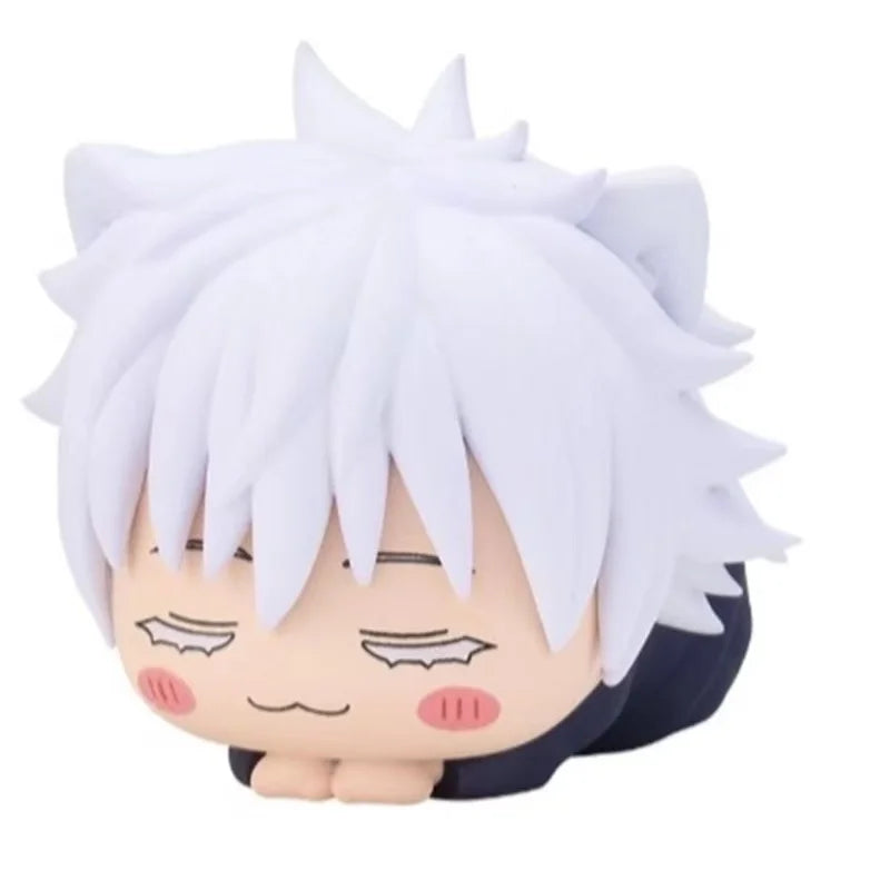 6CM Jujutsu Kaisen Anime Figure Itadori Yuji Satoru Gojo Napping Cat PVC Q Version prone 4Pcs/Set Model Toys Gift Collection - Jujutsu Kaisen Merch - Free Shipping Buy Now