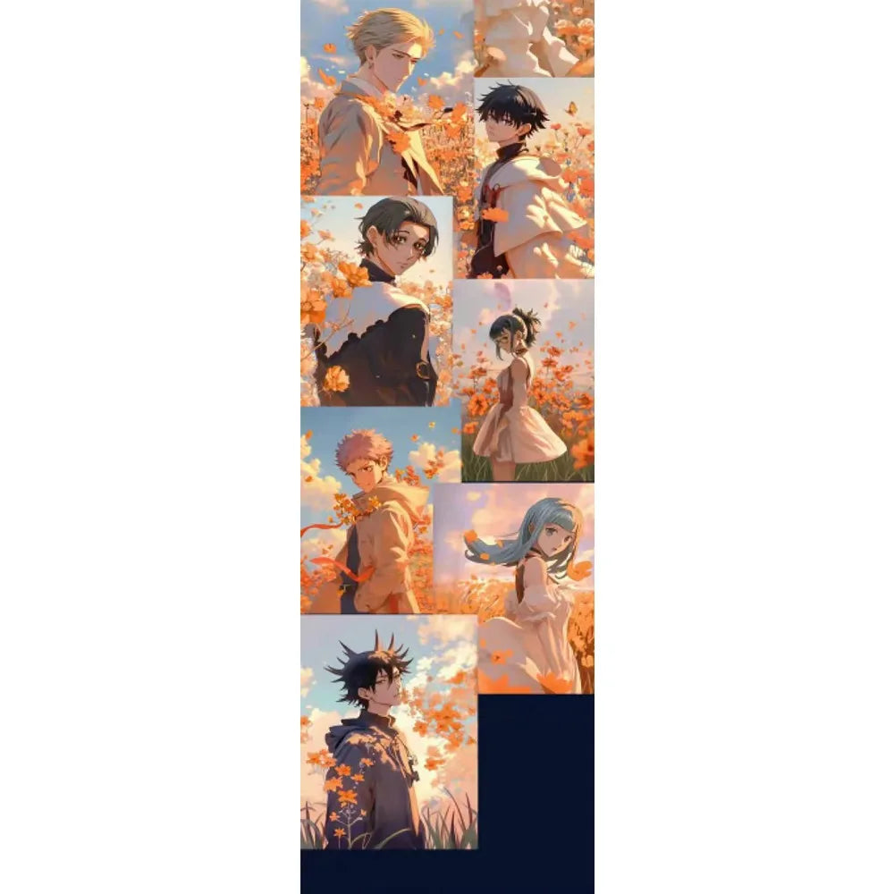 Fantasy Anime Jujutsu Kaisen Color Paper Collection Cards Children's Favorite Popular Characters Fashion Peripheral Toys Gifts