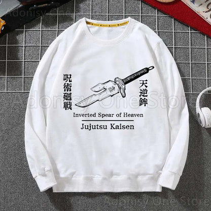 Toji Fushiguro Men Hoodie Autumn Hip Hop Streetwear Men Pullover Sweatshirts Hoodies Mens White Color Hoodie Male - Jujutsu Kaisen Merch - Free Shipping Buy Now
