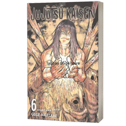 Manga Book 6 Volume Jujutsu Kaisen Japan Youth Teens Fantasy Science Mystery Suspense Manga Comic Book English