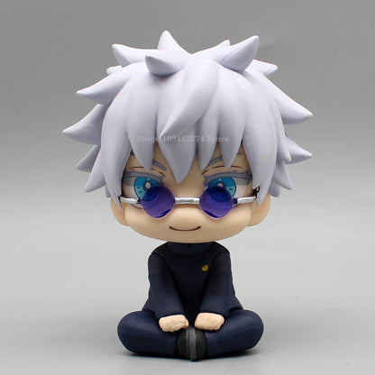 Anime Kawaii Fushiguro Lookup Ryomen Sukuna Toy Gojo Jujutsu Kaisen Mini Figures Geto Suguru Sitting Figure PVC Collection Dolls - Jujutsu Kaisen Merch - Free Shipping Buy Now