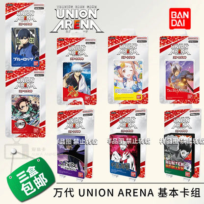 Bandai Union Arena Trading Card Game Starter Deck Anime Collection Blue Lock Demon Slayer Jujutsu Kaisen Hunter X Hunter Gintama