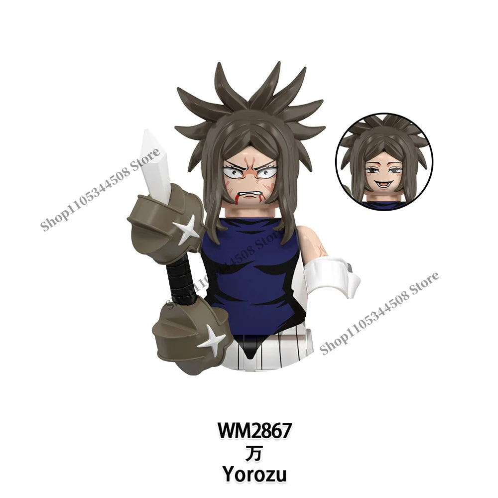Jujutsu Kaisen MINI Puzzle Brick toys Makora Gojo Satoru Rogo Ryomen Sukuna Kugisaki Nobara Building Blocks Collection Gift