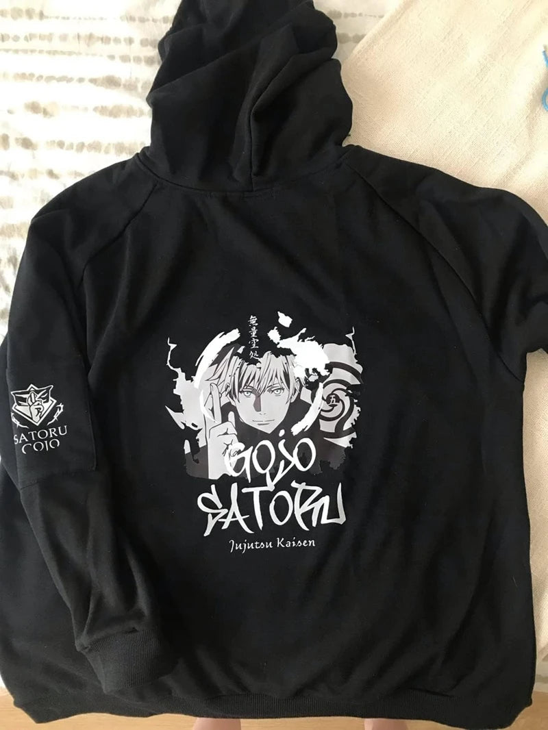 Anime Itadori Yuji Cosplay Costume Adult Unisex Pullover Coat Casual Hoodie Jacket Leisure Sweatshirt Satoru Gojo Cargo Pants - Jujutsu Kaisen Merch - Free Shipping Buy Now