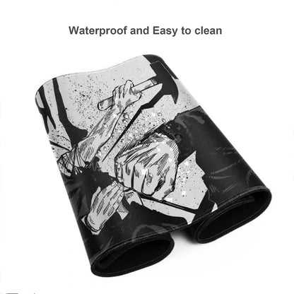 HD 60x30CM Black Anime Jujutsu Kaisen XXL Mouse Pad Gojo Satoru Mouse Pads Computer Gaming Peripheral PC Accessories Desk Mat