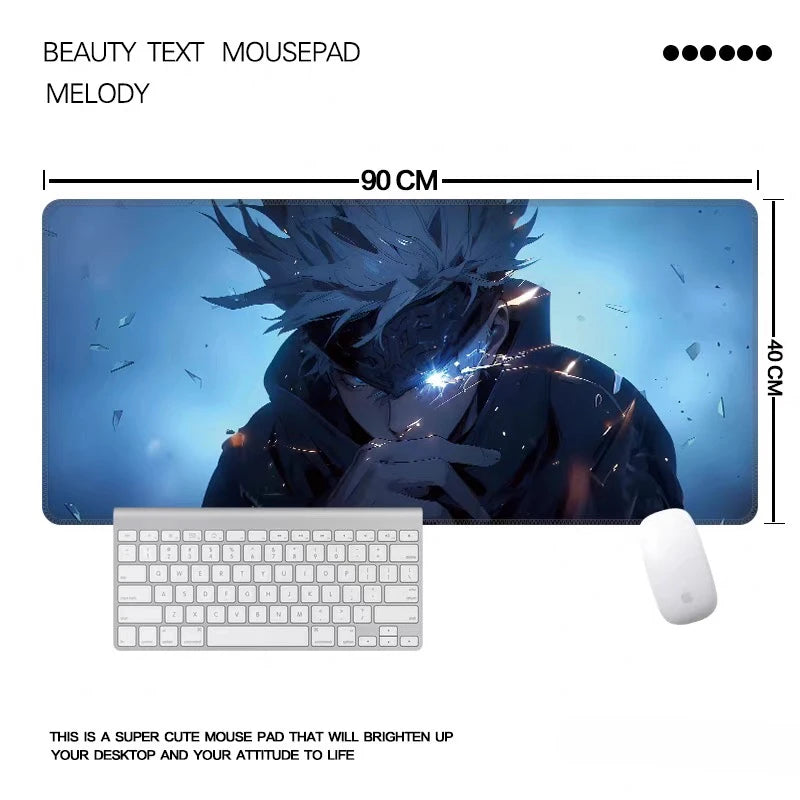 Animation Series of Jujutsu Kaisen E-sports Leather Mouse Pad Oversized Two-dimensional Gojo Satoru Game Keyboard Desktop Pad