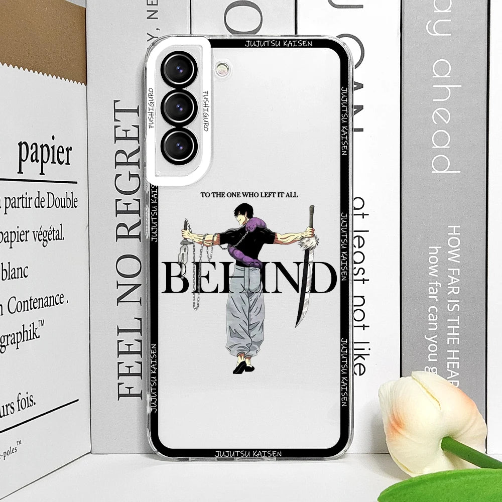 Coque de téléphone portable Anime Jujutsu Kaisen Fushiguro Toji pour Samsung Galaxy S25 S24 S23 Ultra S22 S21 S20 Plus S24FE A55 A54 5G