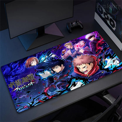 Jujutsu Kaisen Mouse Pad Anime Carpet PC Gamer Computer Black White Keyboard Gaming Accessories Desk Mat Gojo Satoru XL Mousepad