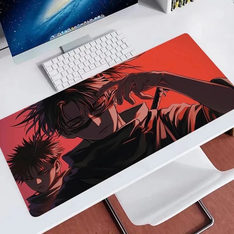 Gaming Mouse Pad Jujutsu Kaisen Choso Office Desk Cushion Computer Accessories Keyboard Table Mat Mousepad 90x40 Laptop Cushion