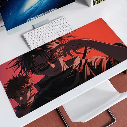 Gaming Mouse Pad Jujutsu Kaisen Choso Office Desk Cushion Computer Accessories Keyboard Table Mat Mousepad 90x40 Laptop Cushion