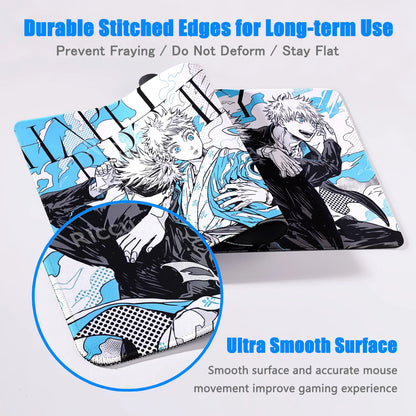 XXL J-Jujutsu Kaisen Gojo Satoru Mouse Pad Carpet Cartoon Anime Gaming Mousepad Non-Slip Rubber Desk Mat Computer Laptop Office