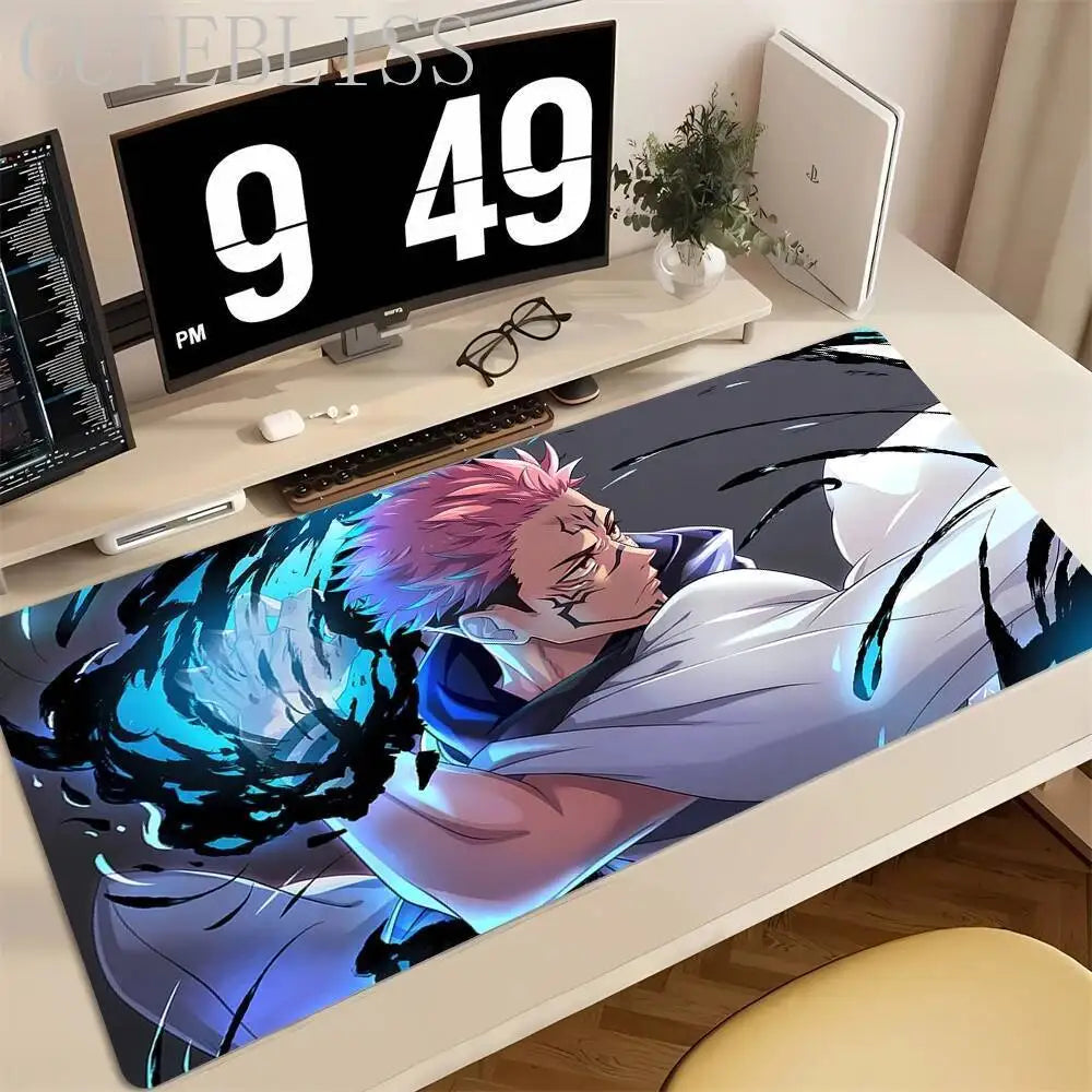 Hot Anime Jujutsu Kaisen Large Mouse Pad Ryomen Sukuna MousePads Computer Gaming Peripheral Accessories Desk Mat XXL 40x90CM