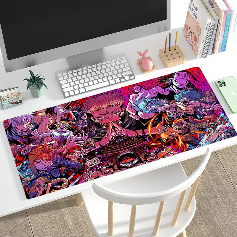 Mouse Pad Gamer Home HD Large Desk Mats Mouse Mat MousePads Jujutsu Kaisen Laptop Anti-slip Gamer Natural Rubber Carpet Mice Pad