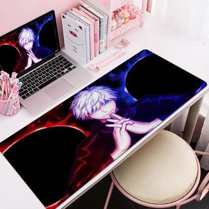 Jujutsu Kaisen Satoru Gojo Mouse Pad 90x40CM Non-slip Gaming Mousepad Gamer E-Sports Mouse Mat Mechanical Keyboard XXL Desk Mat