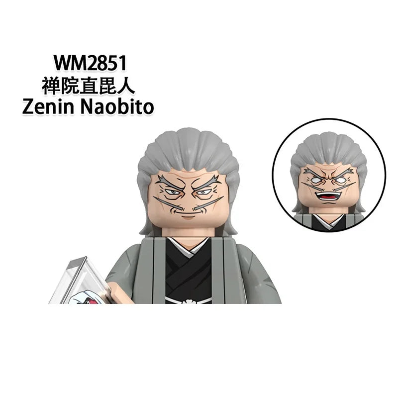 WM6200 WM6201 WM6202 Itadori Yuji Jujutsu Kaisen Set Building Blocks Mini Action Figure Toys