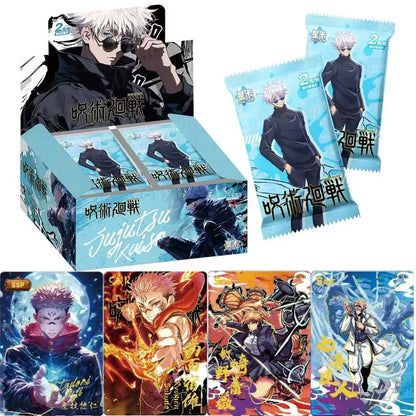 New Jujutsu Kaisen Card Warlock Cards Gojo Satoru Fushiguro Megumi Itadori Yuji Cards Anime Peripheral Collection Cards Toy Gift