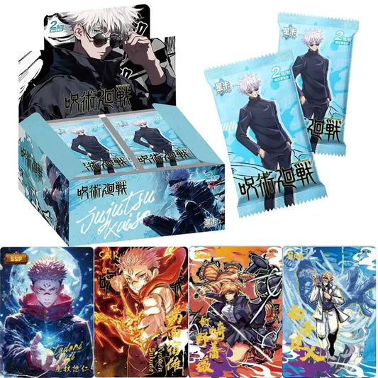 New Jujutsu Kaisen Card Warlock Cards Gojo Satoru Fushiguro Megumi Itadori Yuji Cards Anime Peripheral Collection Cards Toy Gift