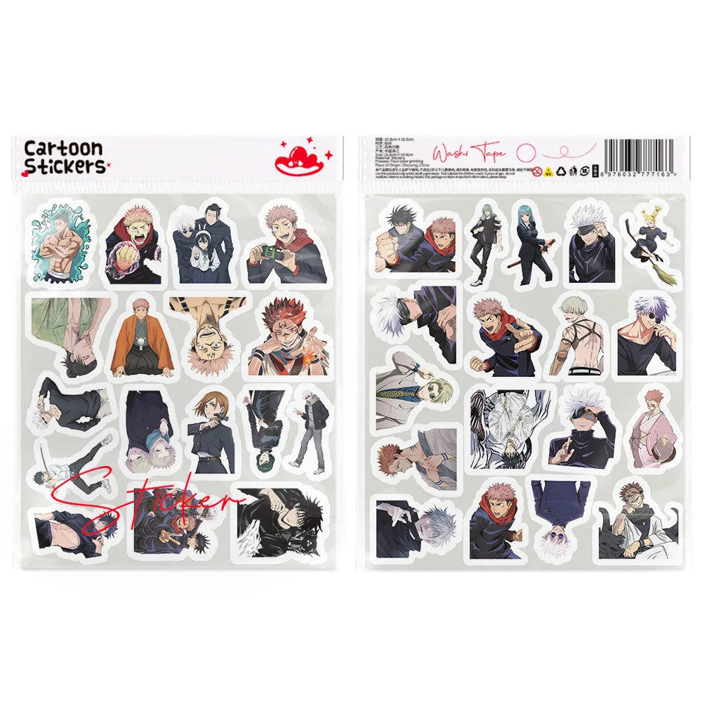 103pcs Various Jujutsu Kaisen Graffiti Stickers Waterproof Diy Decals For Phone Laptop Ipad Water Cup Helmet  Thermos Decor