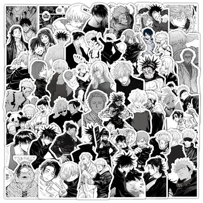 51-73pcs Set Jujutsu Kaisen Anime Itadori Yuji Gojo Satoru Geto Suguru Figures Cute Cartoon Diy Stickers Fans Peripheral Gift