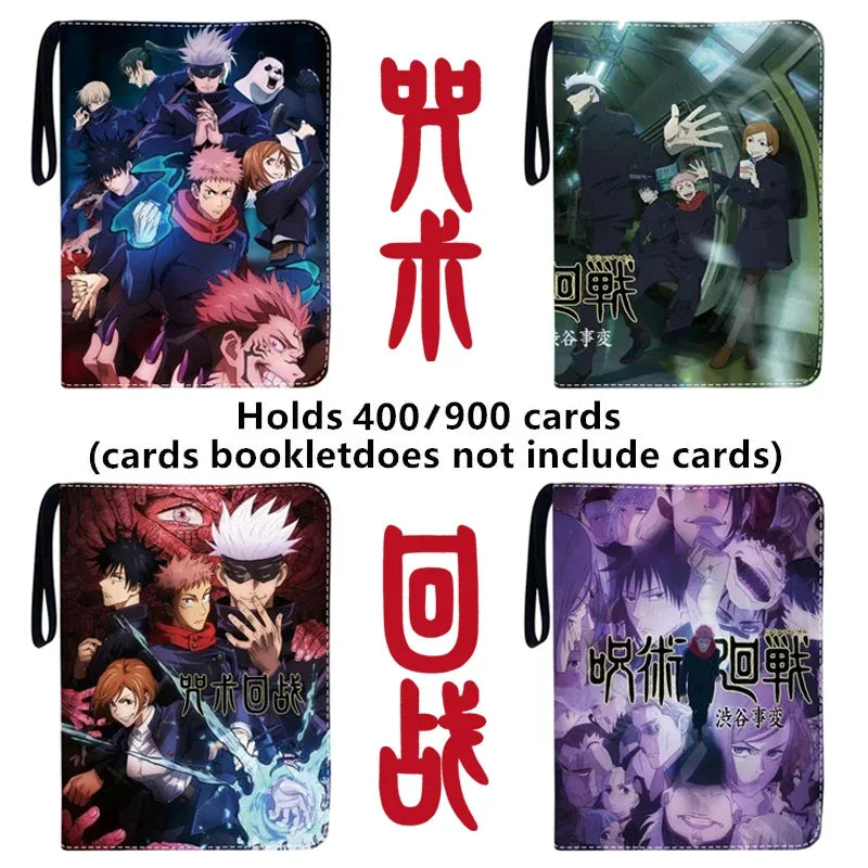Anime Jujutsu Kaisen Collection 400pcs/900pcs Phantom Parade Card Album Book Card Zipper Game Cards Binder Holder kids Gift