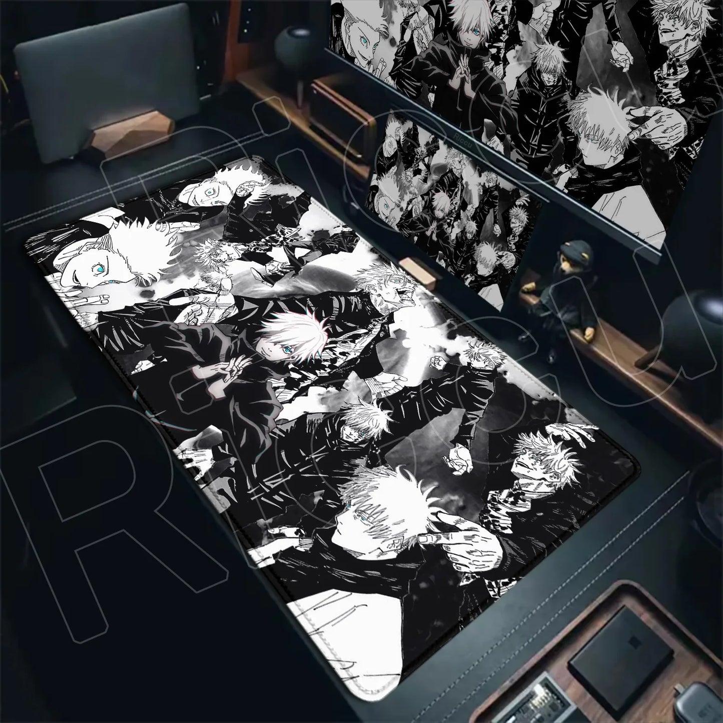 Anime Jujutsu Kaisen Mouse Pad Cool Gojo Satoru Large Gaming Mousepad Gamer Laptop Keyboard Mice Mat Computer 900×400mm Desk Mat
